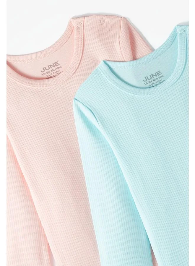 جون June Baby Interlock 2-Pack Bodysuit