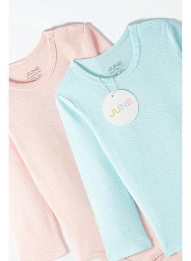 جون June Baby Interlock 2-Pack Bodysuit
