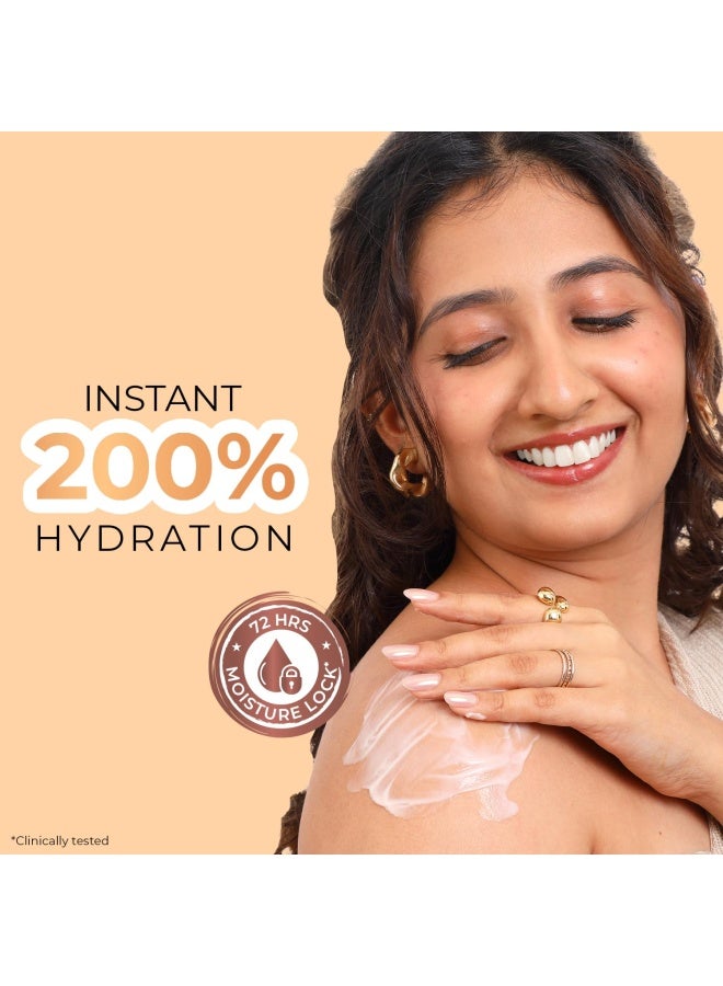 Just Herbs 24K Gold & Pure Ghee Deep Nourish Body Butter | Anti-Aging, Skin Firming & Brightening | For Dullness, Blemishes & Elasticity | Non-Sticky | 250ml - Image 2