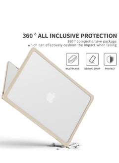 GULFLINK Hard Shell Case Cover With Kickstand Shockproof Function For MacBook Air A2941 15 inch Khaki  - Image 5
