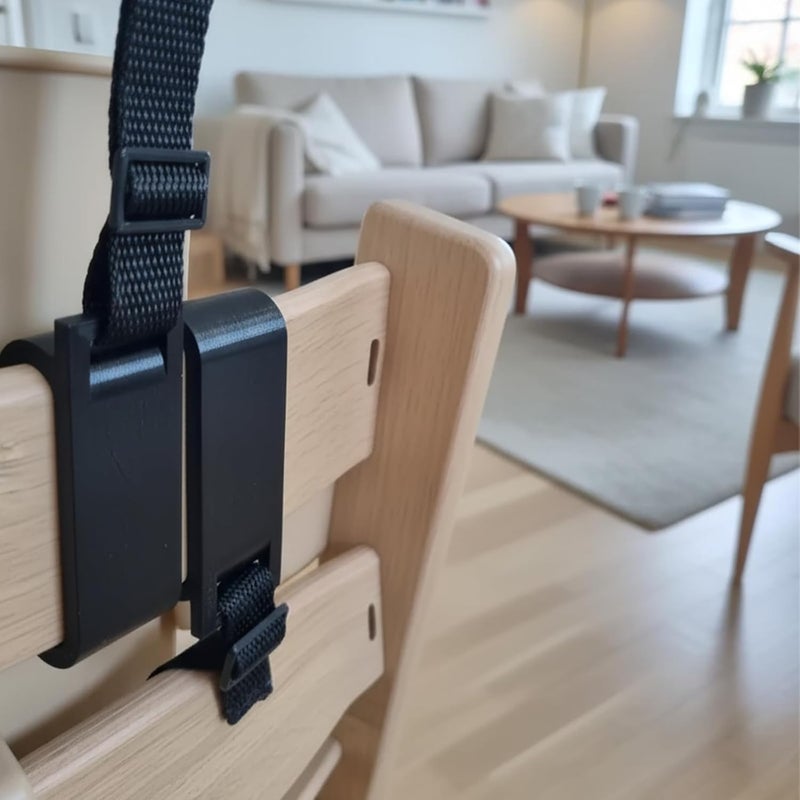 Stokke Tripp Trapp Chair 2 Pack Safety Belt Connector Clip Quick Mount Replacement - Image 3