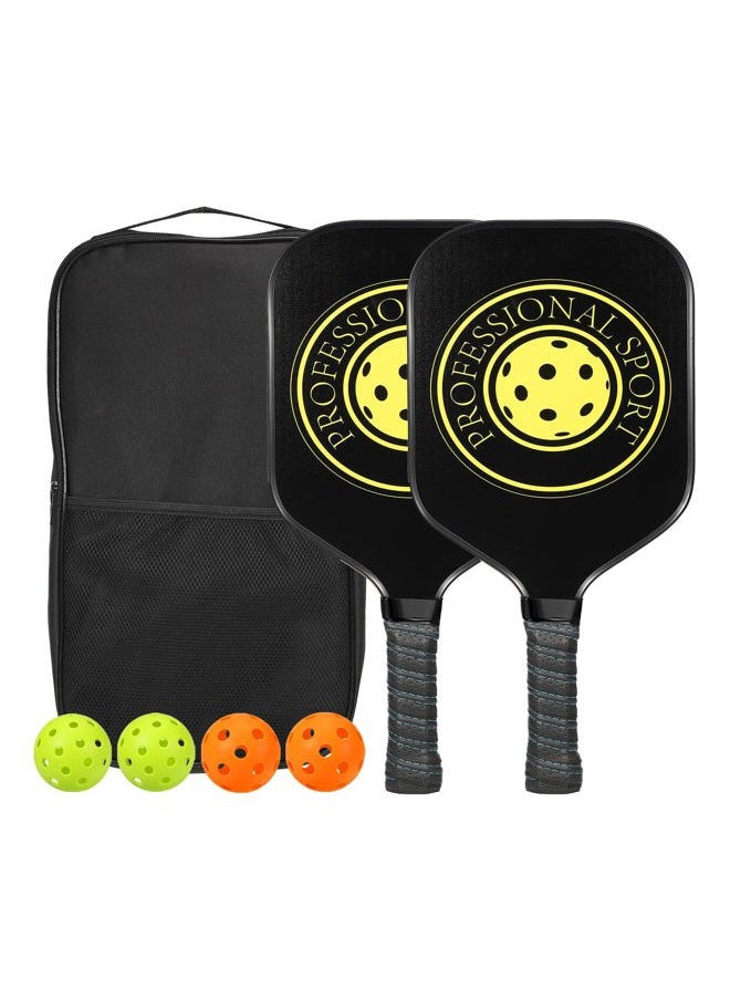 PATIKIL Pickleball Paddles Set of 2, USA Pickleball Approved, Composite Graphite Carbon & Fiberglass Face Pickleball Paddles, Anti-Slip Sweat-Absorbing Grip, 4 Pickleball, Portable Bag  - Image 1