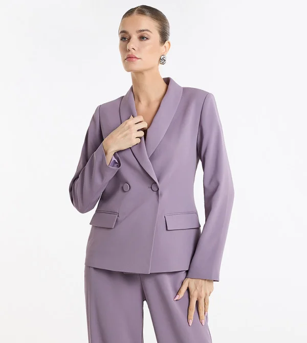 بي سي بي جي BCBG Long Sleeves Double Breasted Blazer