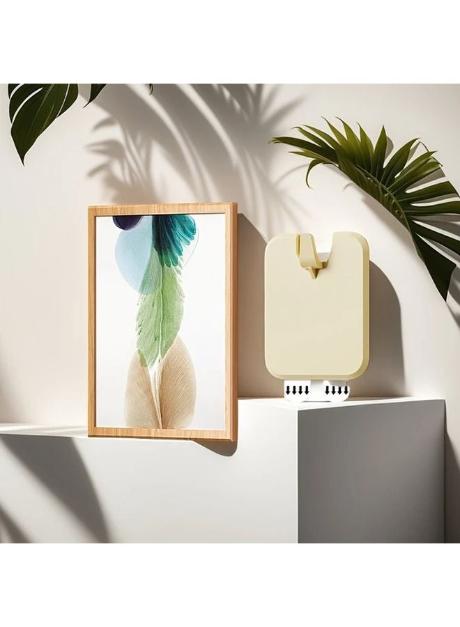 40 قطعة من الخطافات البيضاء لتعليق الصور بدون حفر أو مسامير، مناسبة لصور الزفاف والديكورات - Image 3