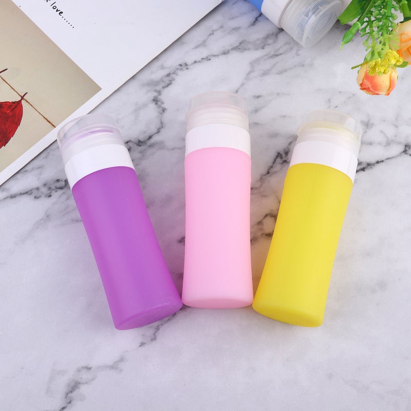 💄 ست زجاجات صغيرة فارغة من السيليكون للتغليف الفرعي لمستحضرات التجميل والعناية بالبشرة المحمولة مل - Image 3
