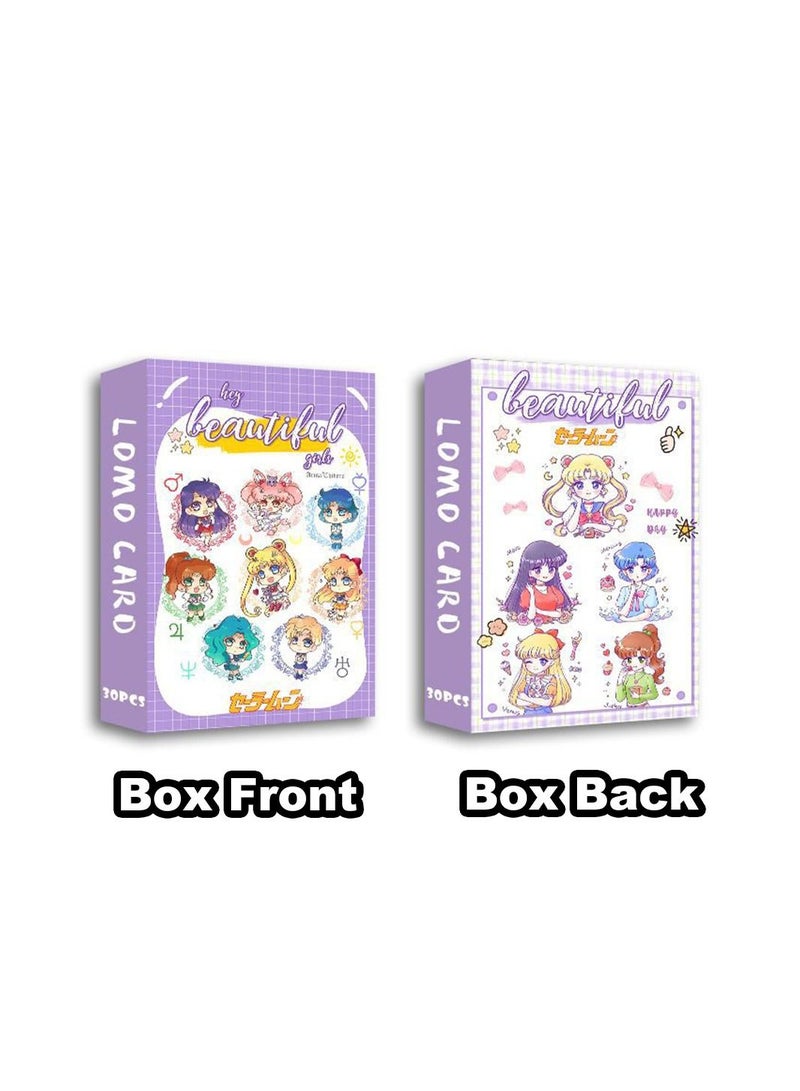 Color Fans 30 Pcs Sailor Moon Cute Anime Lomo Card - Image 4