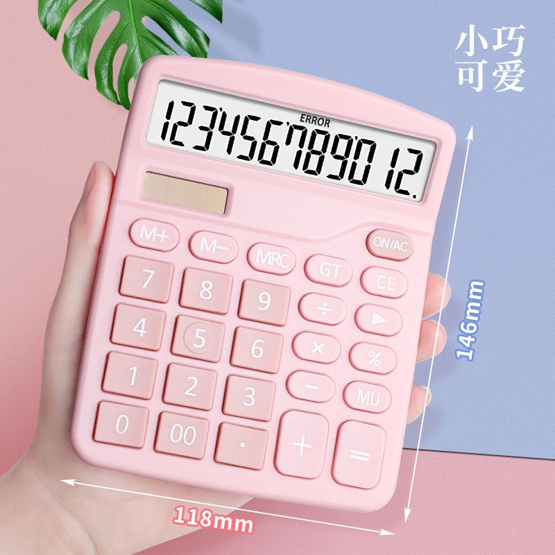 837 Calculator 12 Solar Dual Power Student Color Calculator Office Procurement Computer - Image 3