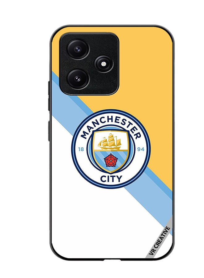 VR CREATIVE Protective Case Cover For Xiaomi Poco M6 Pro 5G Manchester City Design Multicolour - Image 1