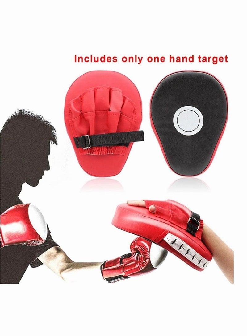 Generic 1Pcs Boxer Target Punching Mitts Kickboxing Muay Boxing Mitts Training Focus Punch Mitts Bags Hand Target Pads for Kids, Men Women (Red and Black) - Image 3