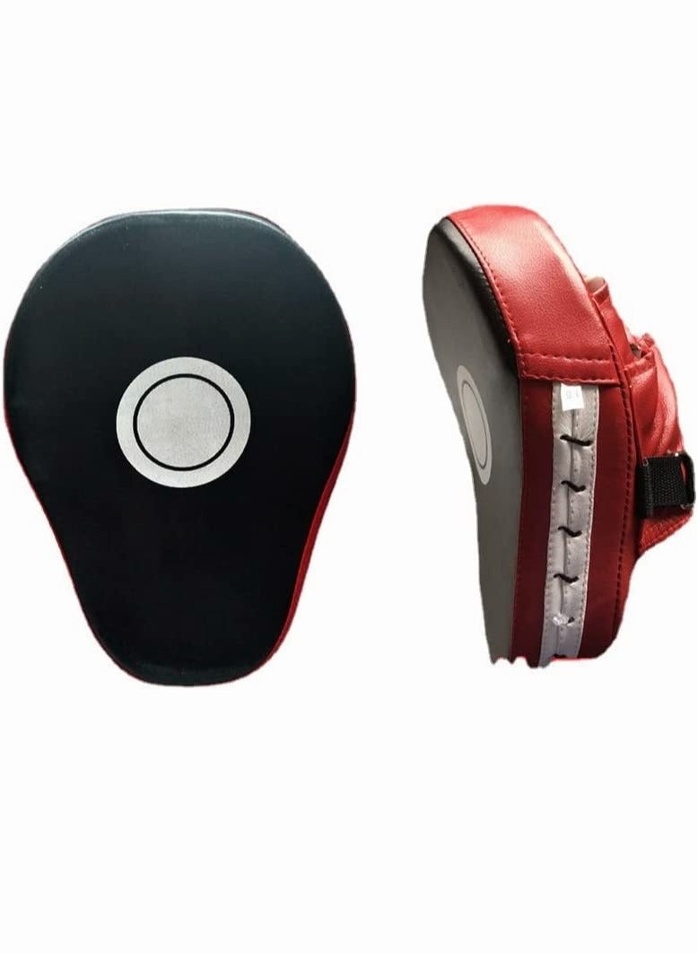 Generic 1Pcs Boxer Target Punching Mitts Kickboxing Muay Boxing Mitts Training Focus Punch Mitts Bags Hand Target Pads for Kids, Men Women (Red and Black) - Image 1