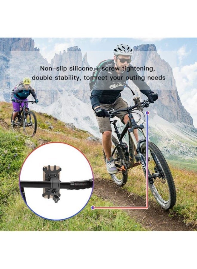 Yesido Bike Phone Holder – Yesido C66 Universal Bicycle & Motorcycle Mobile Holder with 360° Rotation and Anti-Shake Silicone Grip - Image 4