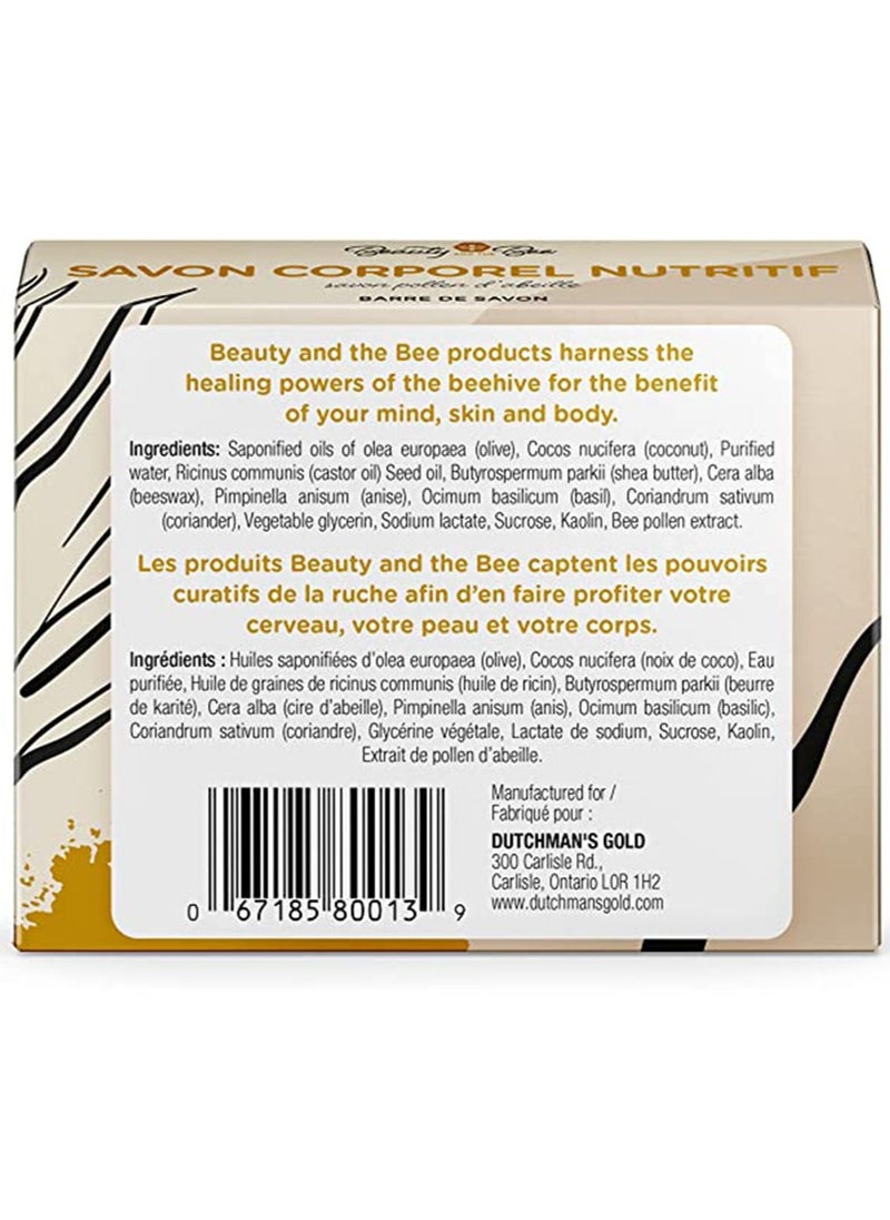 beauty and the bee Organic Soap with Bee Pollen – 115g, All-Natural Soap for Face and Body, Ideal for Sensitive Skin, Deep Hydration and Nourishment  - Image 3