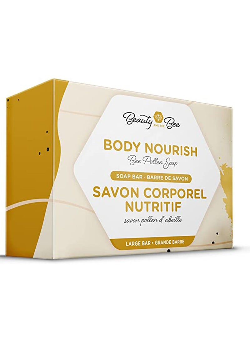 beauty and the bee Organic Soap with Bee Pollen – 115g, All-Natural Soap for Face and Body, Ideal for Sensitive Skin, Deep Hydration and Nourishment  - Image 2