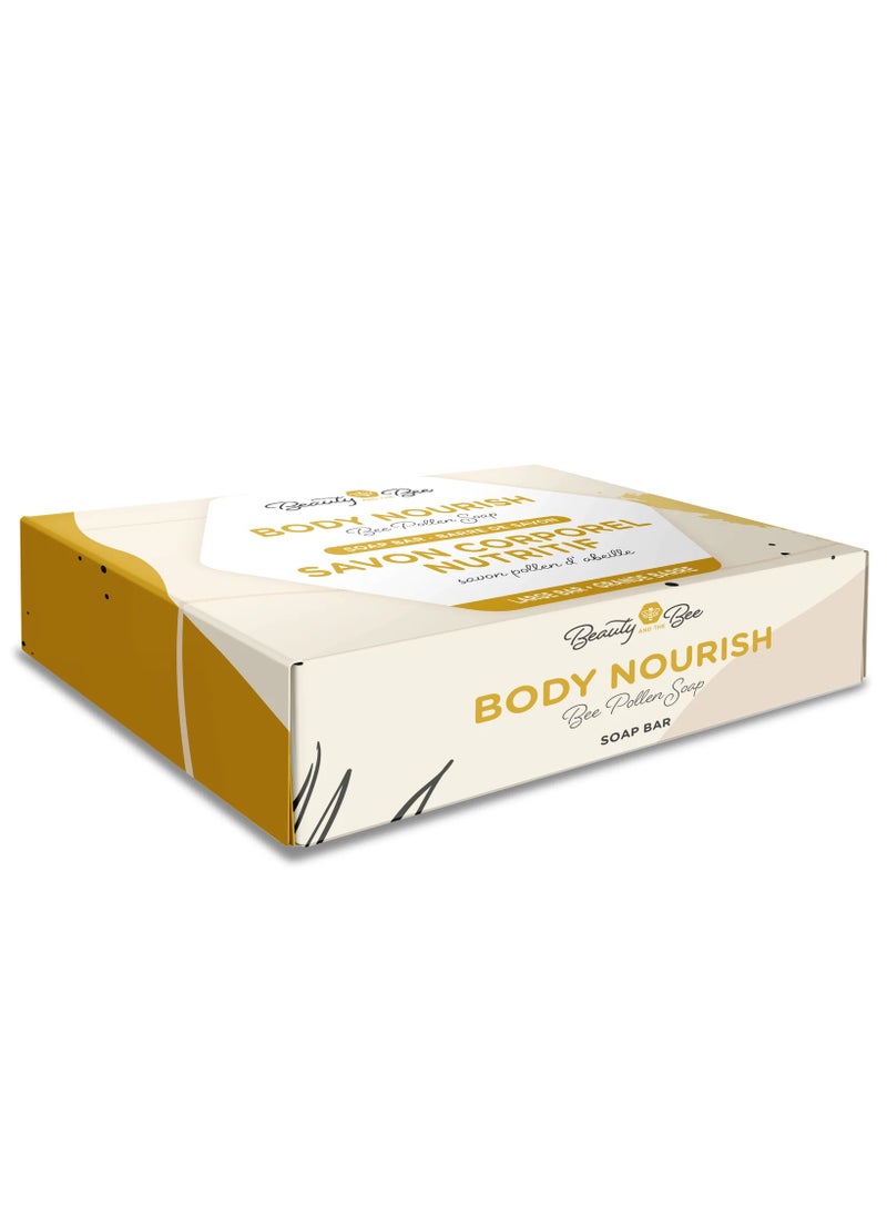 beauty and the bee Organic Soap with Bee Pollen – 115g, All-Natural Soap for Face and Body, Ideal for Sensitive Skin, Deep Hydration and Nourishment  - Image 4
