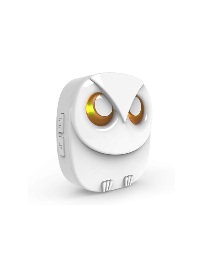 promass Wireless Doorbell, Cute Owl Doorbell Weatherproof IP55 Outdoor Remote Push Button- 1000 Feet Long Wireless Range, 1 Receiver + 1 Transmitter (White) - Image 2