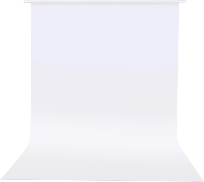 EMART 10x10ft/3x3m White Backdrop for Photography, Large Party Photo Background Curtain Drapes, Washable Polyester Fabric Back Drop Screen Sheet for Birthday Video Studio Portrait Photoshoot - Image 1