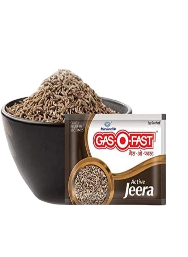Mankind Gas-O-Fast For Relieving Acidity, Active Jeera- 24x 5gSachet x Pack of 12 - Image 1