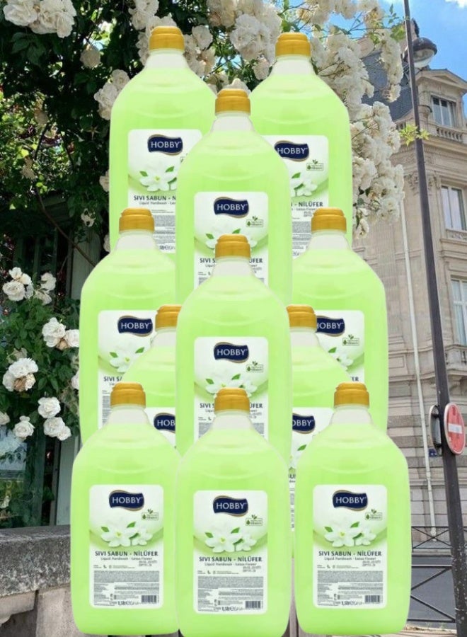 Hobby 11 Pieces Liquid Handwash With Lotus Flower 1.5 Liter  - Image 1
