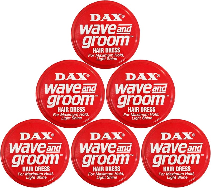 DAX Wave and Groom Hair Dress - 3.5 Ounce Jars (Pack of 6) for Maximum Hold and Light Shine - Image 3