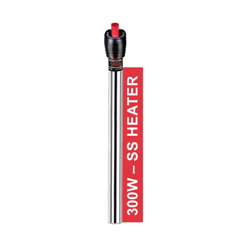 TUNAI Stainless Steel Heater for Aquarium Fish Tank (Stainless Steel, 300W) - Image 1