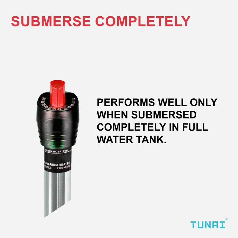 TUNAI Stainless Steel Heater for Aquarium Fish Tank (Stainless Steel, 300W) - Image 3