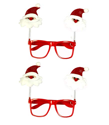 Evisha 4 Pcs Santa Claus Merry Christmas Goggles Eye wear for Christmas Decoration - Image 3