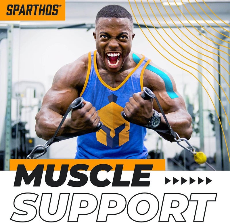 Sparthos Kinesiology Tape - Incredible Support for Athletic Sports and Recovery - Free Kinesiology Taping Guide! - Uncut 2 inch x 16.4 feet Roll - Image 5
