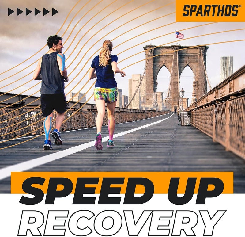 Sparthos Kinesiology Tape - Incredible Support for Athletic Sports and Recovery - Free Kinesiology Taping Guide! - Uncut 2 inch x 16.4 feet Roll - Image 4