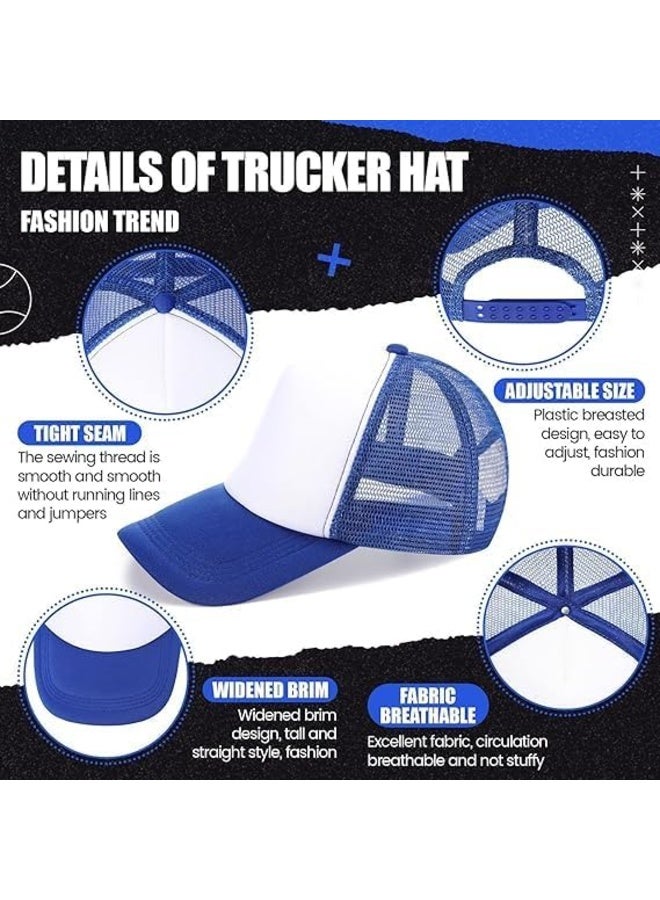 Unisex Adults 2 Tone Mesh Baseball Cap - Casual Trucker Hat - Image 2