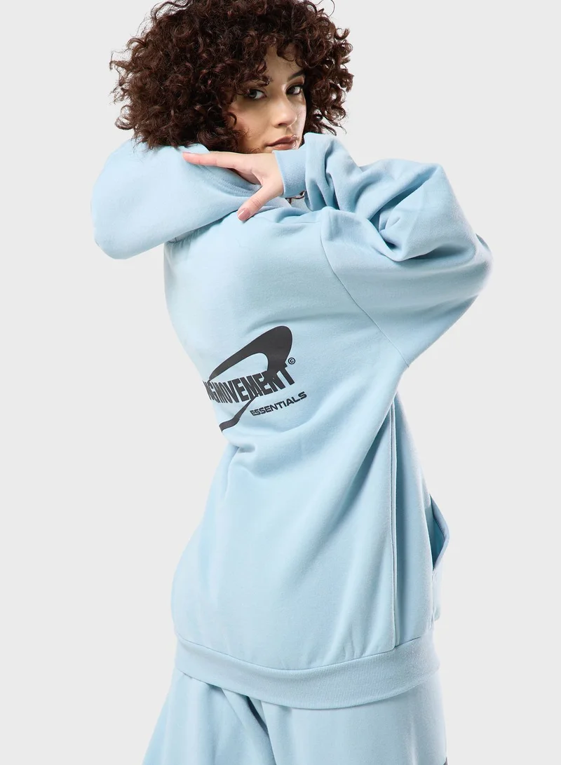 The Giving Movement Oversized Space Printed Zip Hoodie