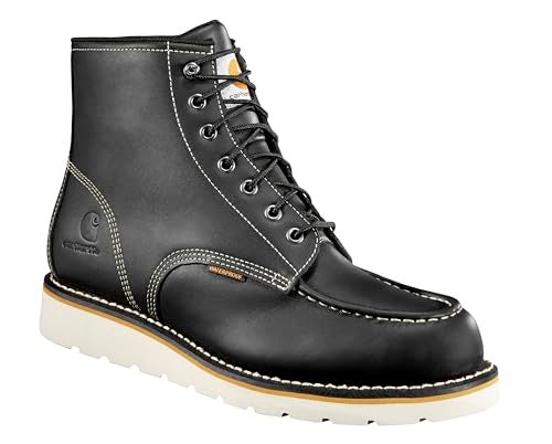 Carhartt Footwear CMW6191 Waterproof Wedge Boot 8 M Black