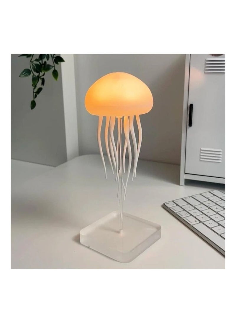 Floating Jellyfish Light Lamp – Voice Control RGB Color-Changing Mood Lamp with Moving Tentacles, Bedside Night Light - Image 3