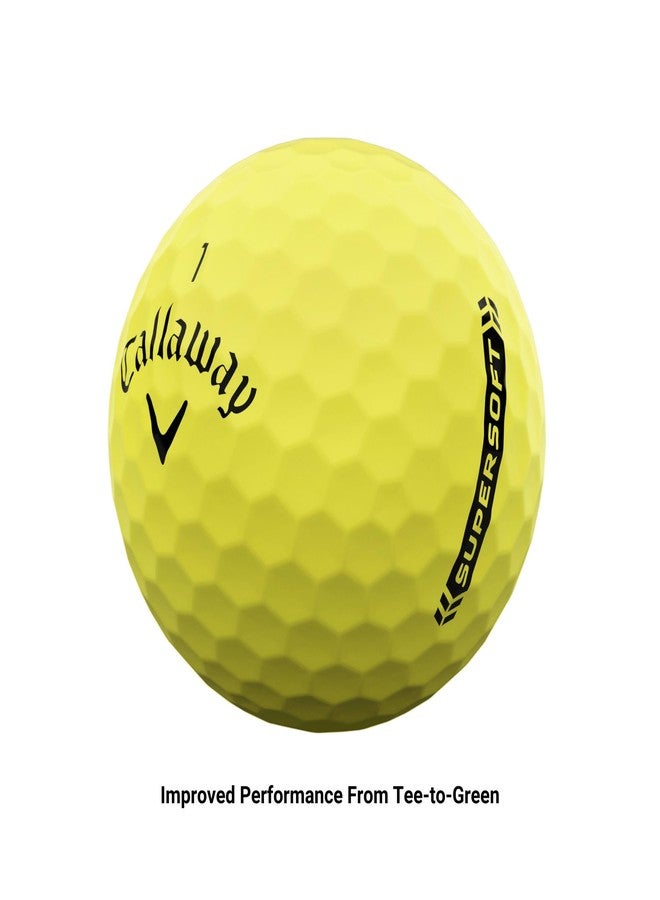 Callaway Golf Supersoft Golf Balls (2023 Version, Yellow) - Image 5