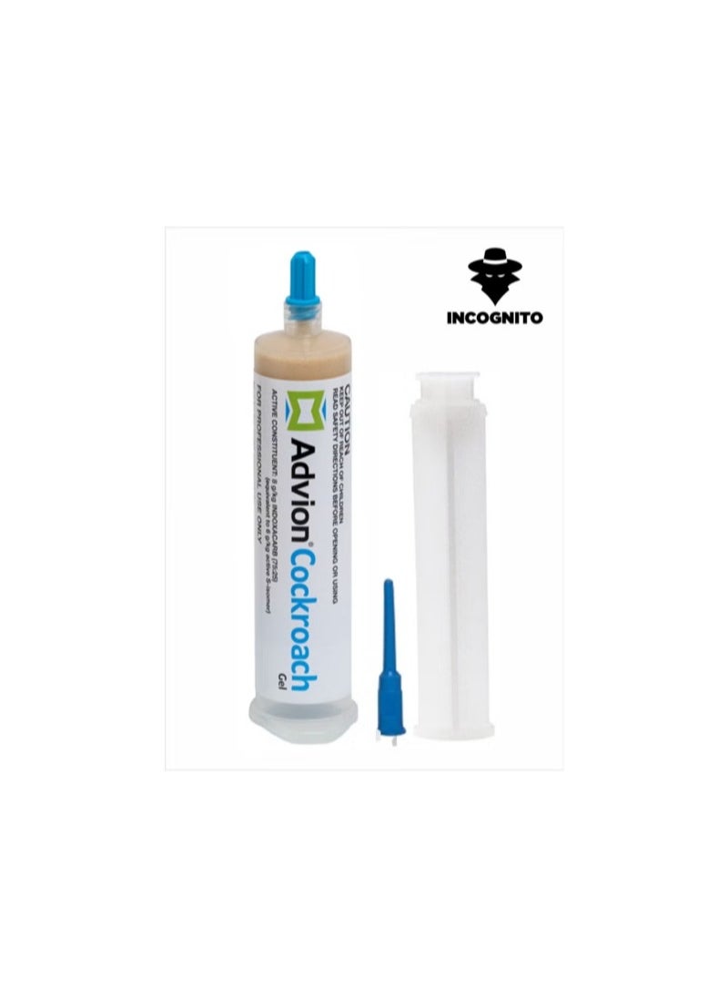 Incognito Cockroach Gel Bait 30g German Roach Insect Pest Control, Indoor and Outdoor Use, Roach Killer Gel for American, German and Other Major Cockroach Species 