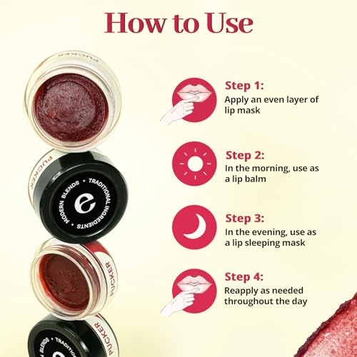 ENN Hydrating Tinted Lip Mask For Dry & Chapped Lip With Strawberry, Shea Butter & Hyaluronic Acid | Helps in Brightening Dark Lips, Hydrates & Moisturizes Dry Lips | For Men & Women, 7g - Image 4