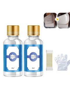 CMGTYYD Shoes Whitening Cleaner, Shoe Edge Scratch Remover, Multifunctional Leather and Handbag Cleaner with Cotton Swabs and Gloves, Restores and Brightens, Refreshed Shoe Cleaner Kit (2 Pcs)  - Image 1