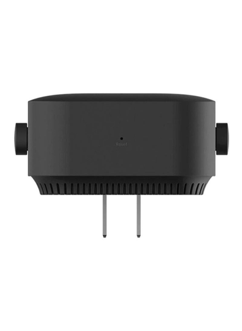 Generic - Mi Wi-Fi Range Extender Pro Wifi Repeater, Network Expander/ 2 External Antenna/ Up to 300Mbps / Up to 16 devices Connectivity / Plug & Play Black - Image 1