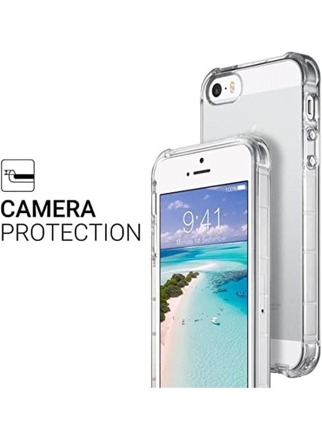 إيروريكس جراب لهاتف Iphone 5S Iphone 5 Iphone Se 2016 غطاء خلفي مبطن بالهواء مصنوع من السيليكون الناعم المقاوم للصدمات والخدوش وغطاء واقٍ لهاتف Iphone 5 Iphone 5S Corner By - Image 4