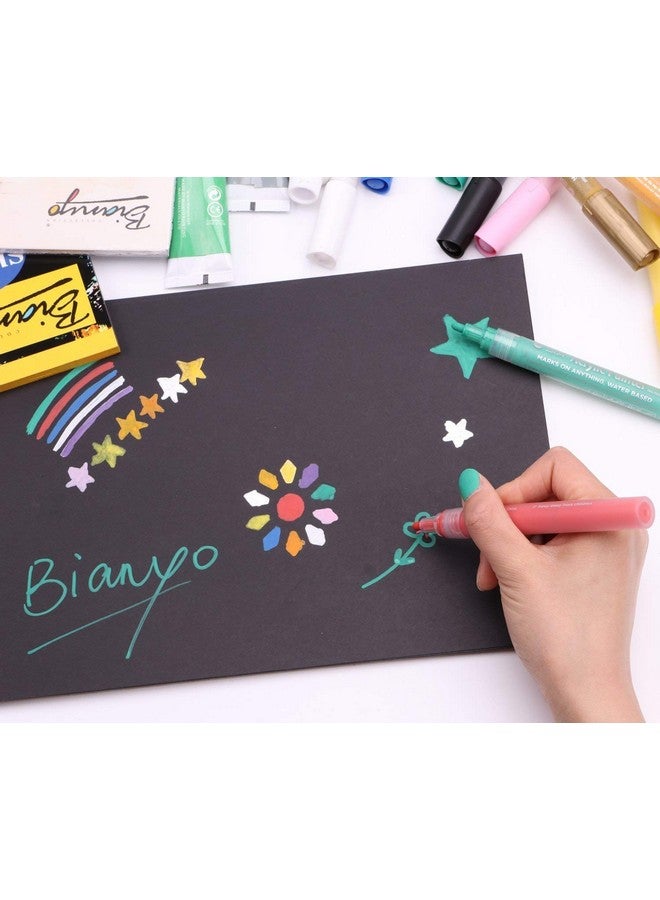 Chrome Hardback Black Paper Artists Sketch Book Drawing Pad. A5 Size. 25 Pages. 140 GSM - Image 4