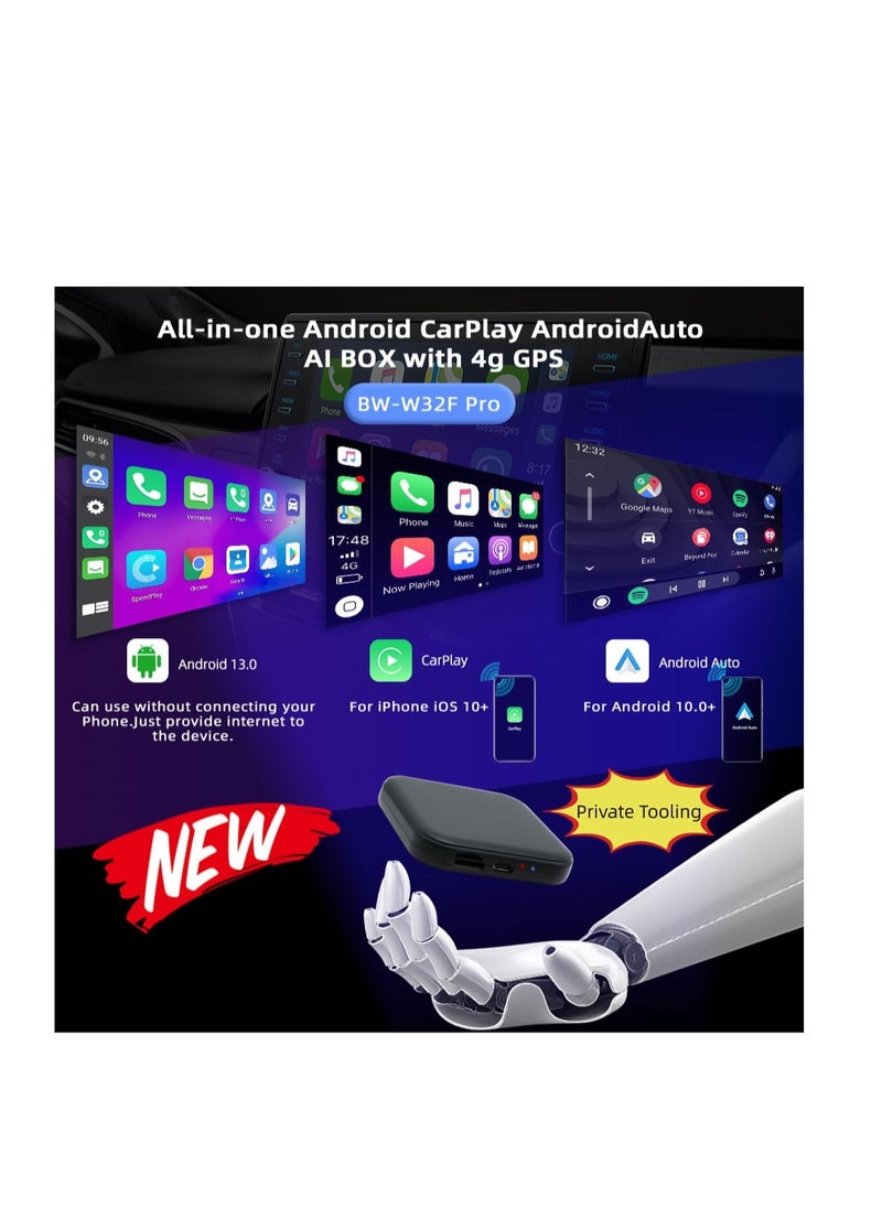 MNT CarPlay from MNT Supports 4G is the perfect evolution of the digital driving experience! With 4 GB RAM and 64 GB storage, you can seamlessly run your favorite apps, including Shahid Net, Netflix, YouTube, and Google services  - Image 3