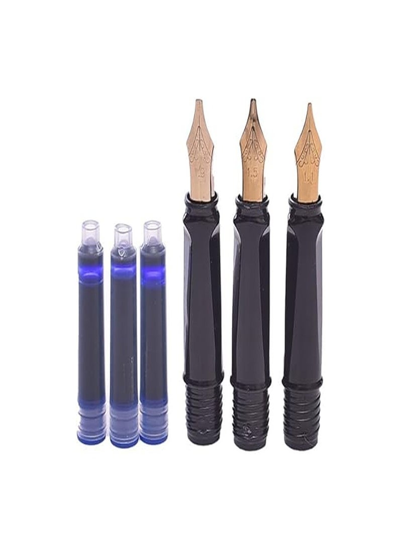 TOPSKY Arabic Ink Calligraphy Pen Set with 3 Pin - Black  - Image 3