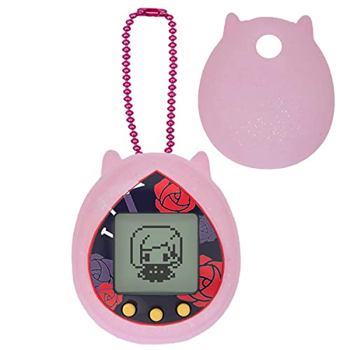 JCHPINE Silicone Cover Case for Jujutsu Kaisen Tamagotchi Nano, Protective Sleeve Skin for Tamagotchi Hello Kitty and for PAC-Man Device Interactive Game Machine(Only Cover) (Transparent Pink) - Image 1