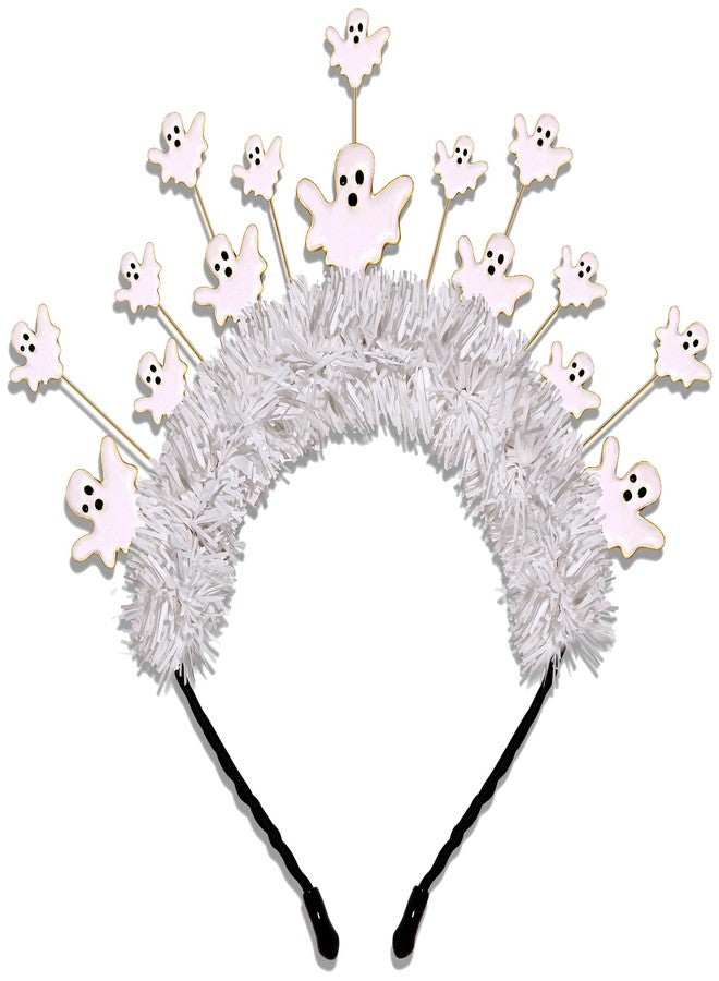 NVENF Halloween Headbands for Women Spooky Witch Ghost Headbands Gothic Halloween Accessories Costume Outfits Party Favors Decors Gifts (Pattern C) - Image 1