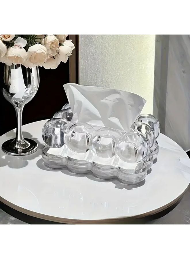 Transparent Creative Tissue Storage Box Home Decor Bathroom Organizer Durable Plastic - Image 1