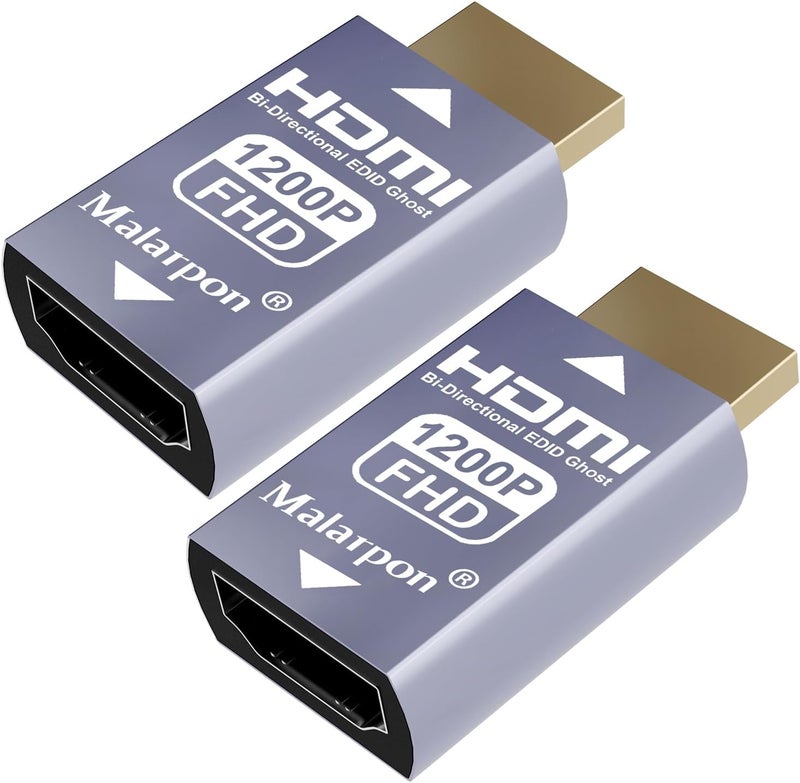 Malarpon Hdmi Edid Emulator Passthrough 3rd Generrtion Aluminum fit Headlesskeep The EDID of The Monitor Active Switches and Extenders 1920x1200@59Hz 2P - Image 1