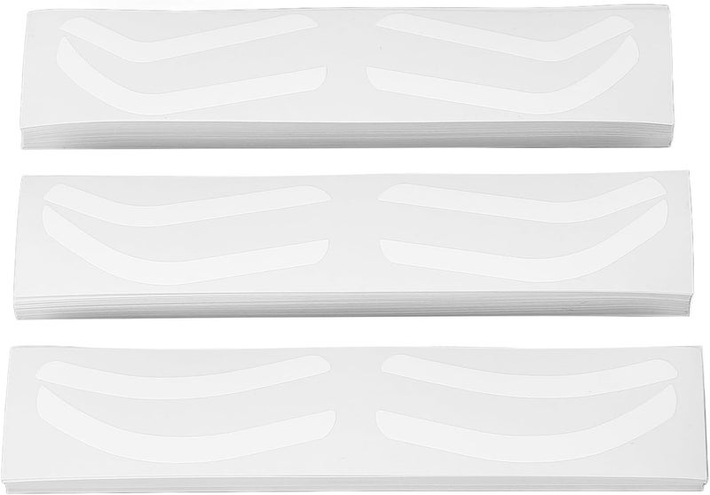 150 Sheets Eyebrow Airbrush Stencil, Disposable Eyebrow Shaping Template, Eyebrow Tint Sticker with Adhesive for All Face Shapes and Sizes, Includes 3 Curve Types A B C - Image 1