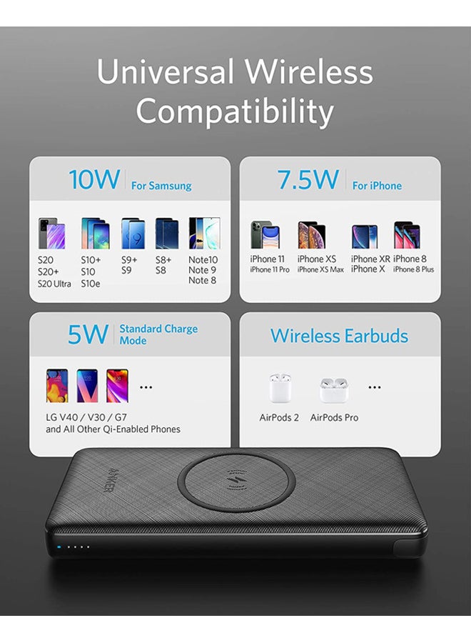 شاحن محمول لاسلكي باور كور III 10K سعة 10000 مللي أمبير في الساعة مصدق بمعيار Qi  بشحن لاسلكي بقدرة 10 وات وشحن سريع بمنفذ USB-C بقدرة 18 وات لهاتف آيفون 12، برو، برو ماكس، 11، برو، آي باد - Image 5