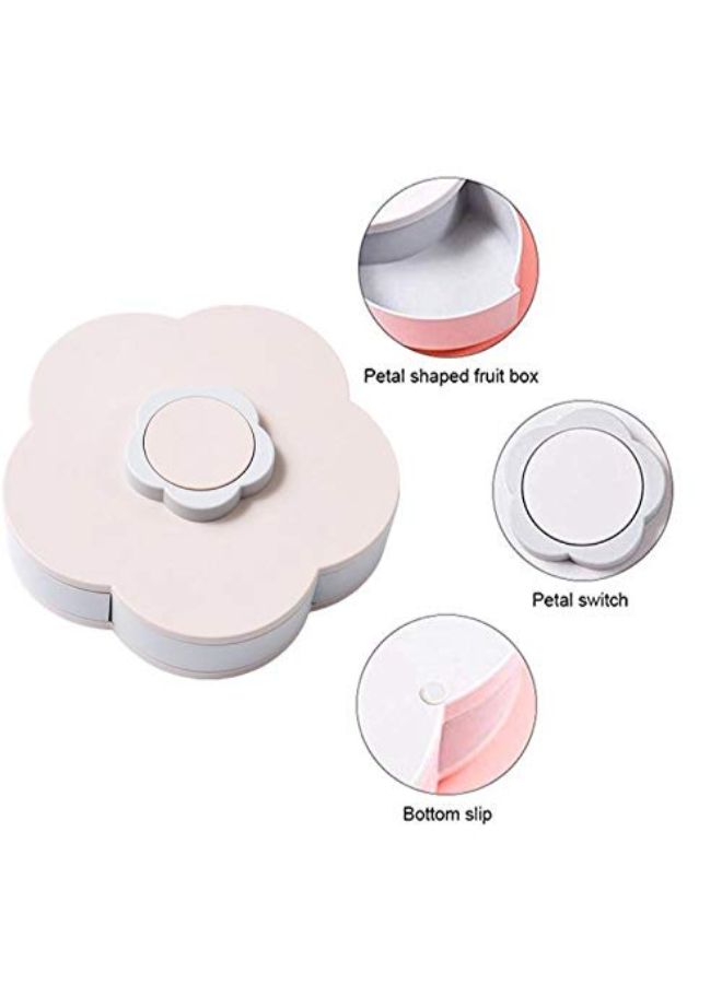 Flower Petal Candy Storage Box Pink/White - Image 2