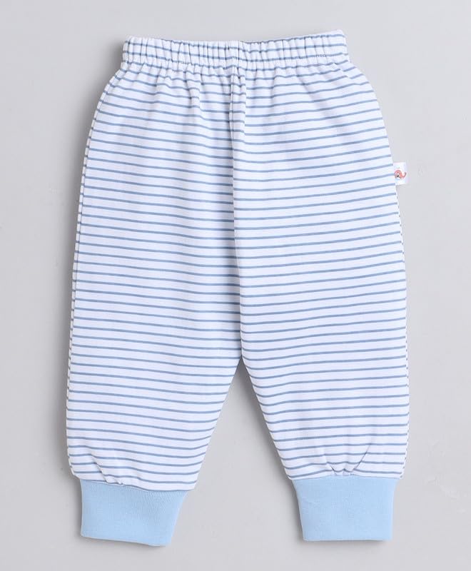 BUMZEE Sky Blue & White Full Length Boys Pyjamas Pack of 4 Age - 18-24 Months (Peb8825E-sbl.wht) - Image 2
