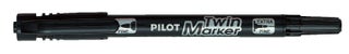 Pilot Dual Tip Marker Black, 12 Pens - view 2